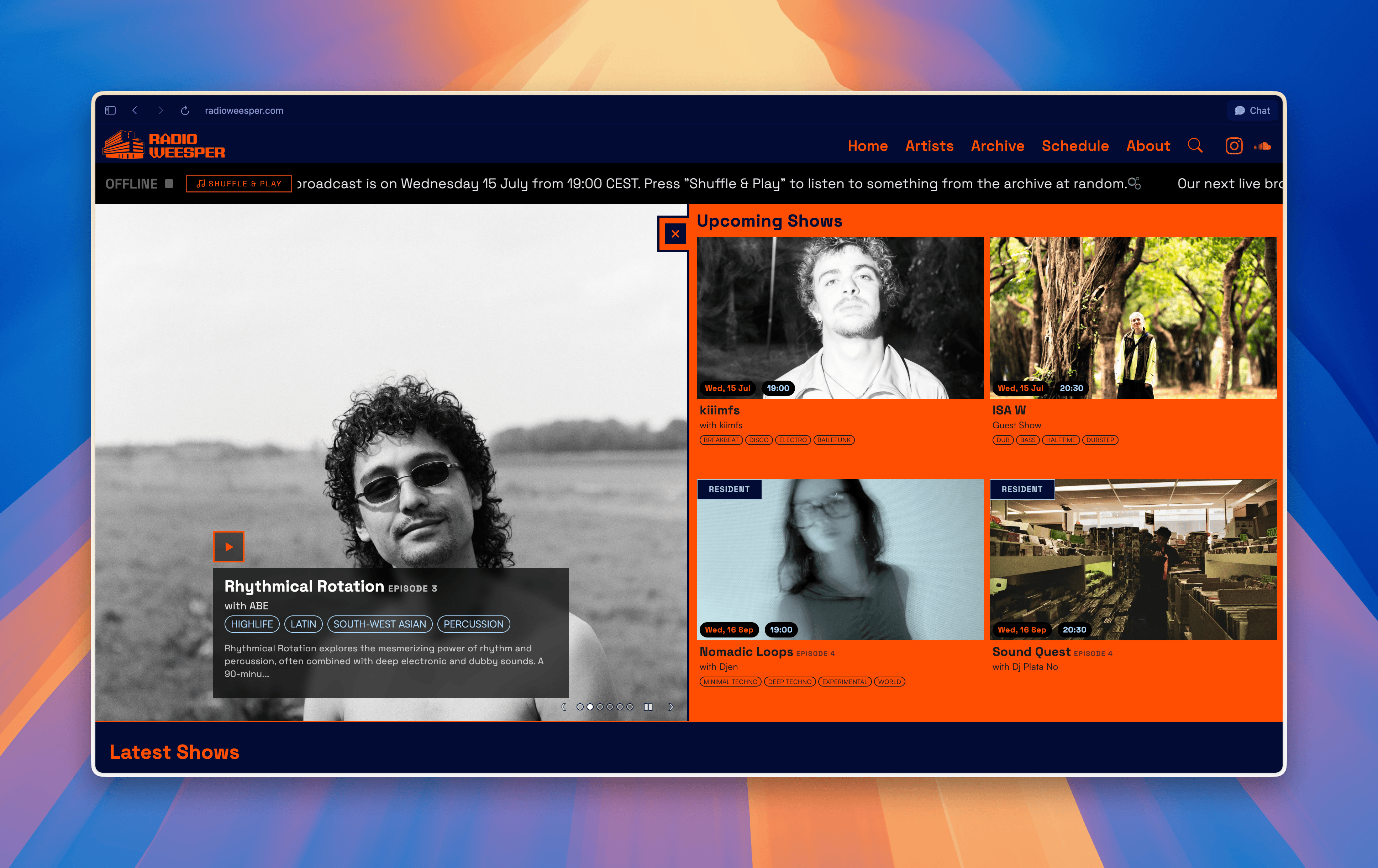 Radio Weesper — a home for a community radio — screenshot 3