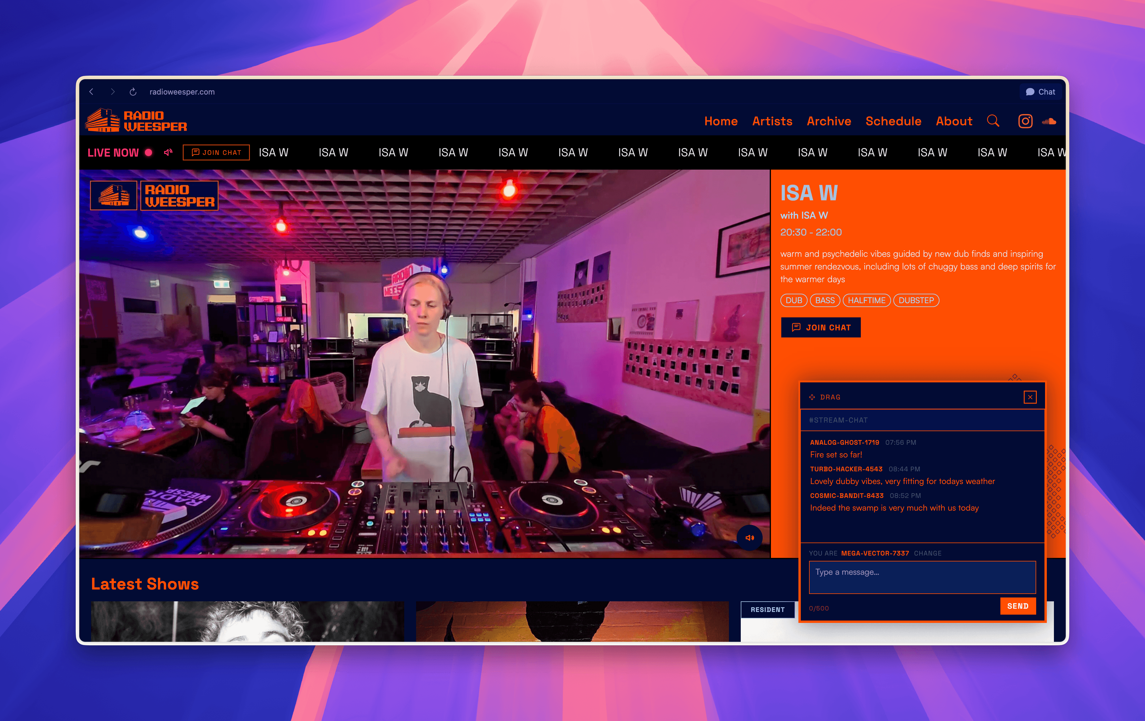 Radio Weesper — a home for a community radio — screenshot 1