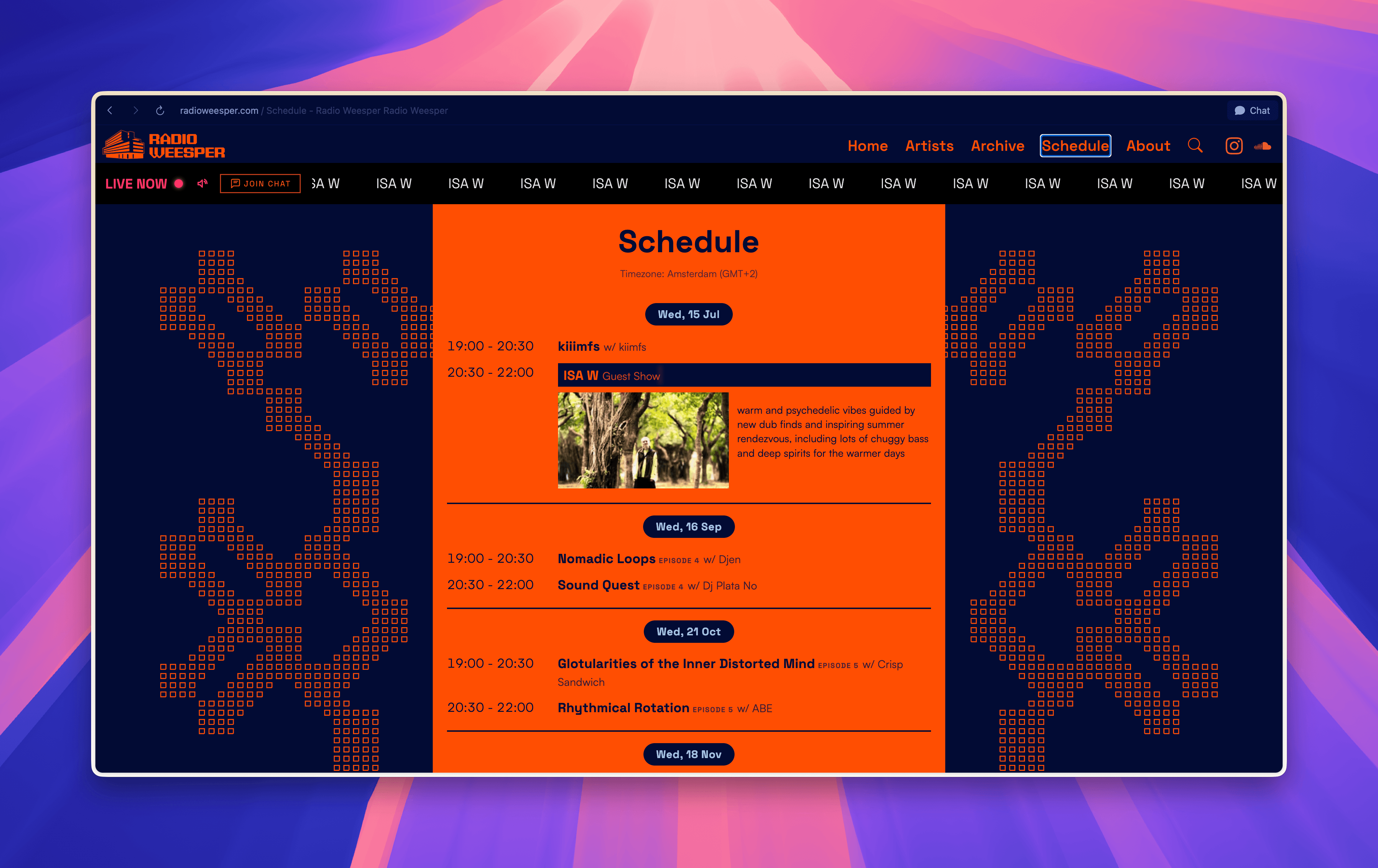 Radio Weesper — a home for a community radio — screenshot 2