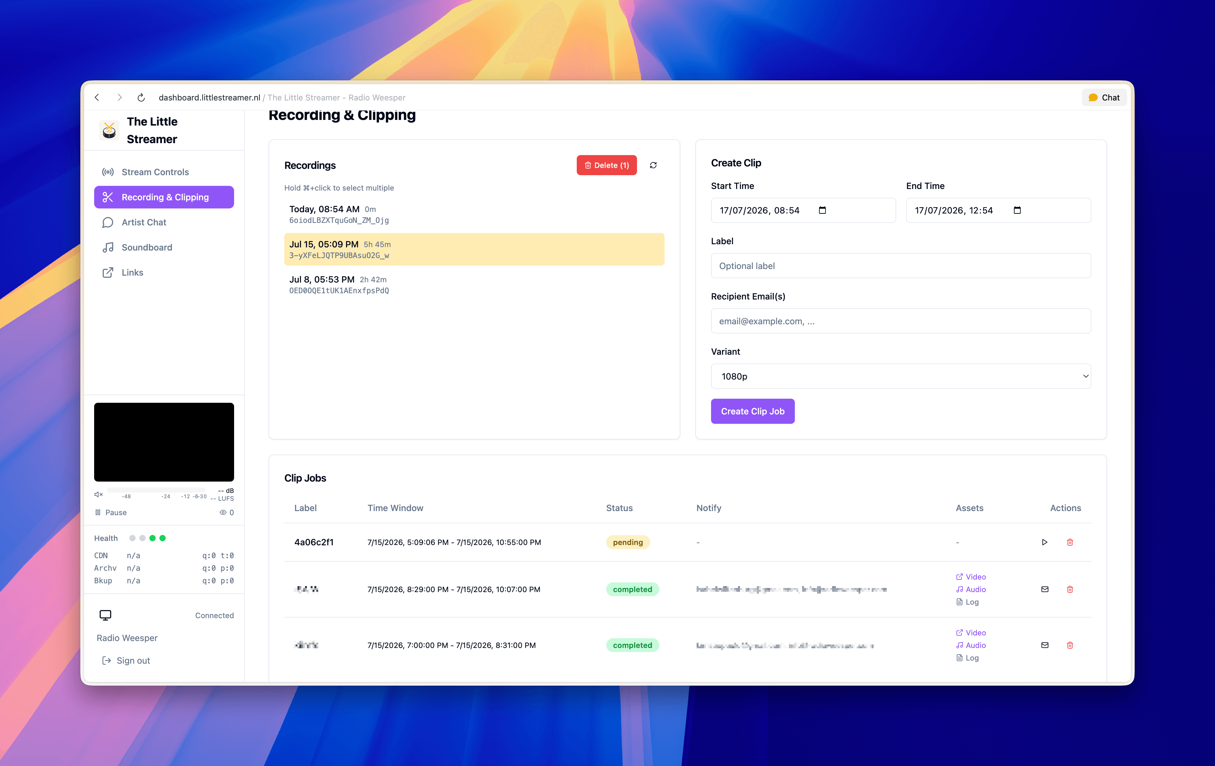 LittleStreamer — live audio & video streaming platform — screenshot 4