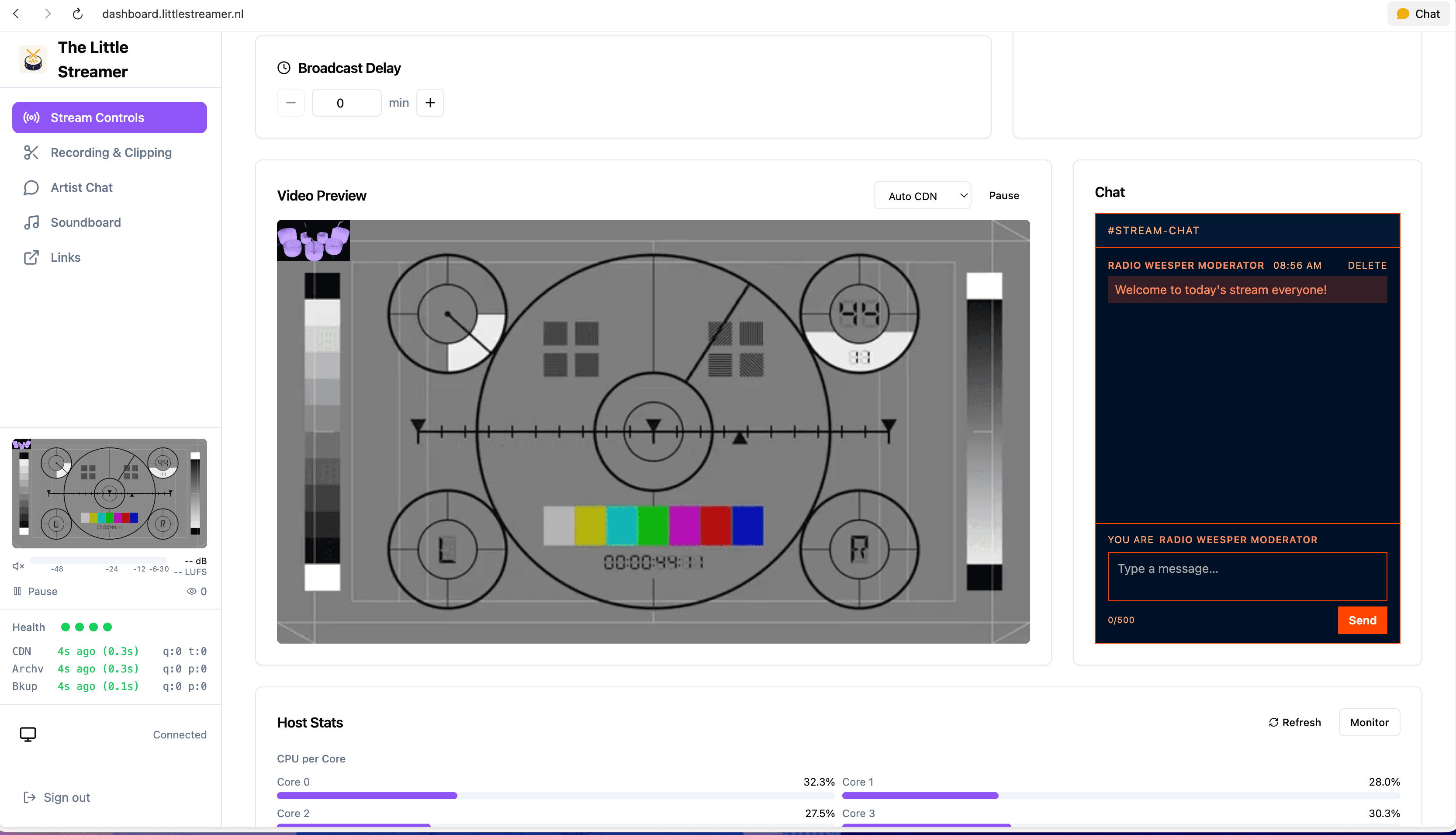 LittleStreamer — live audio & video streaming platform